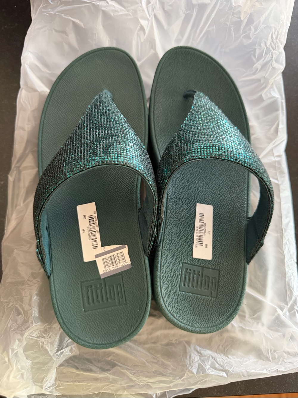 Fitflop Lulu Glitterball Women’s Thong Sandals NWT